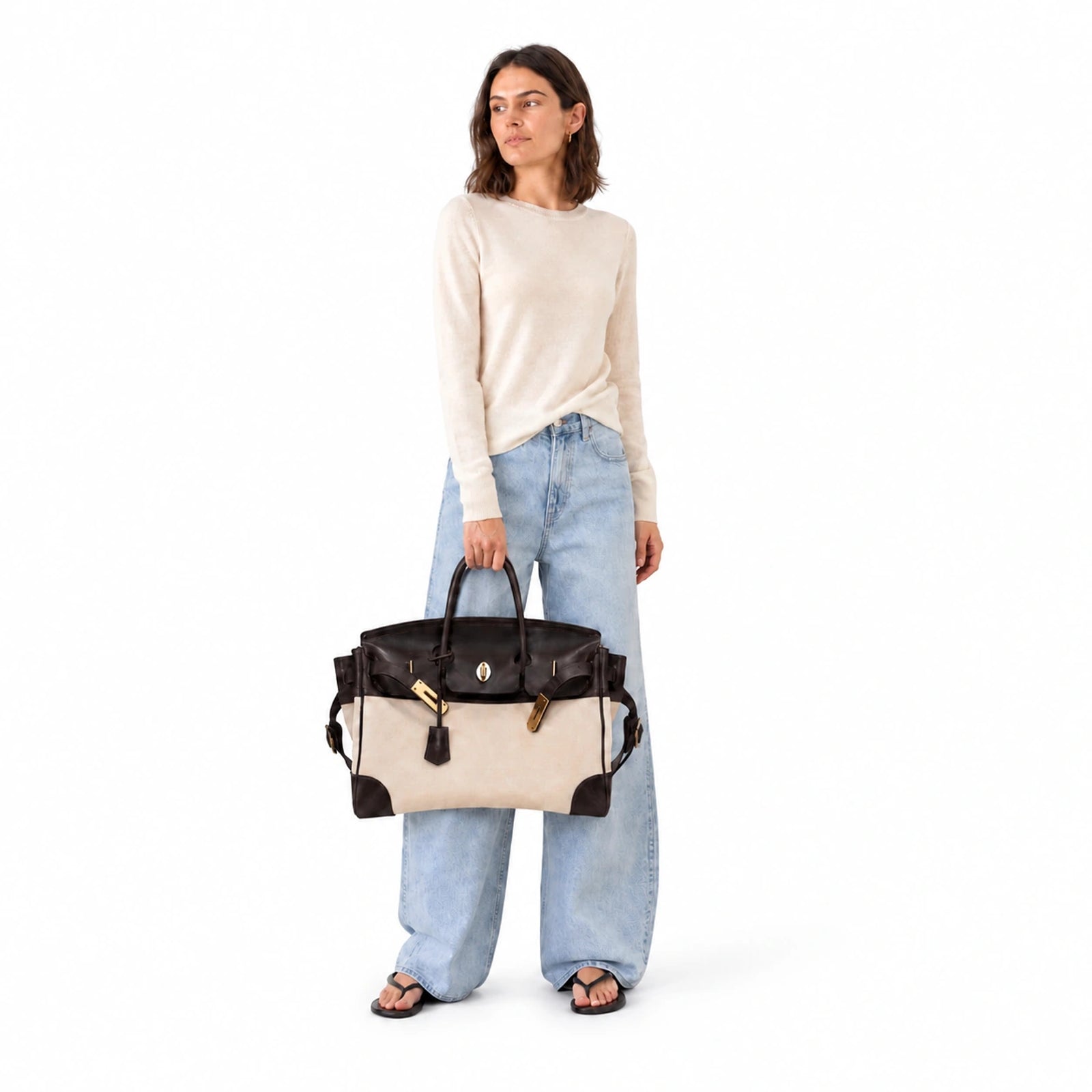 Velantra Weekender in Espresso, model carry