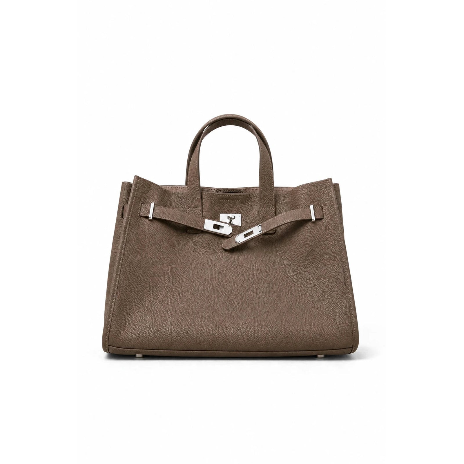 Velantra Margot Leather Tote - Coffee Brown 3/4 Front