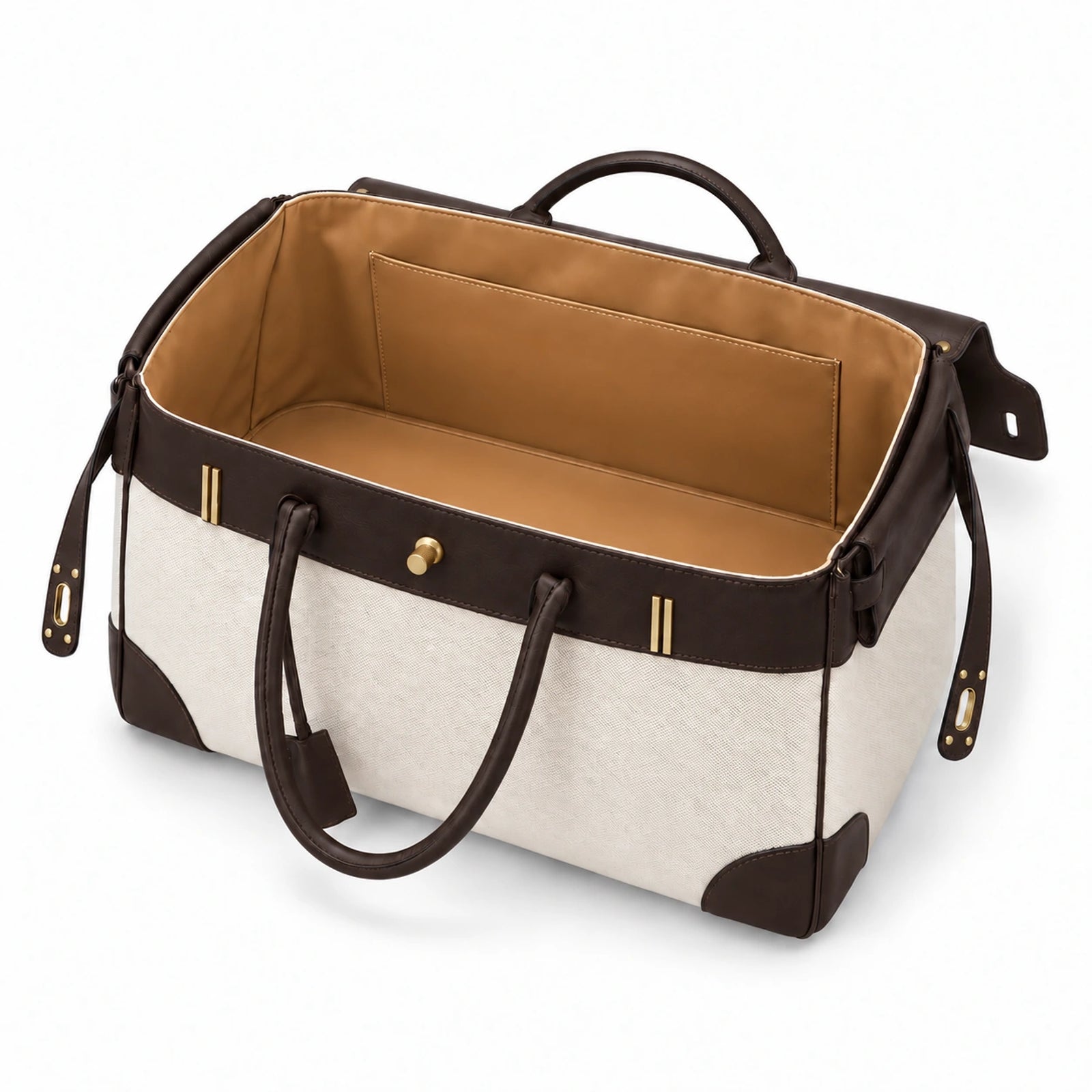 Velantra Weekender in Espresso, interior view