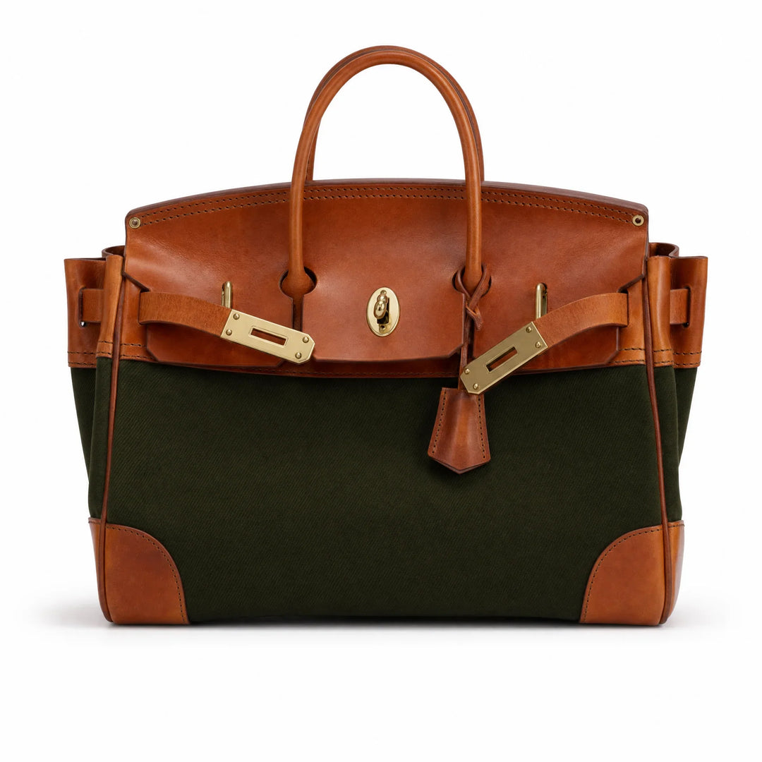 Velantra Weekender in Army Green, front view