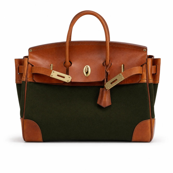 Velantra Weekender in Army Green, front view