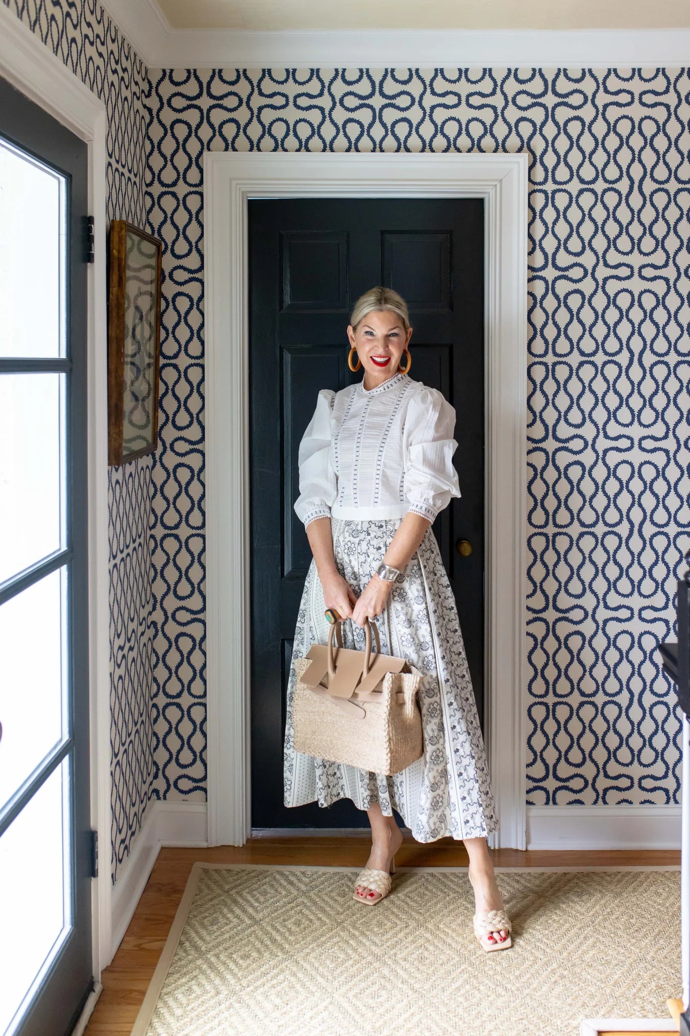 Hand-woven seagrass — dense, structured, naturally durable