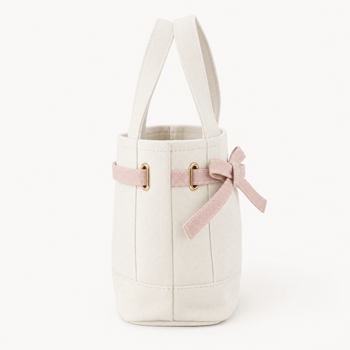 Velantra Bow Tote - Pink Side 