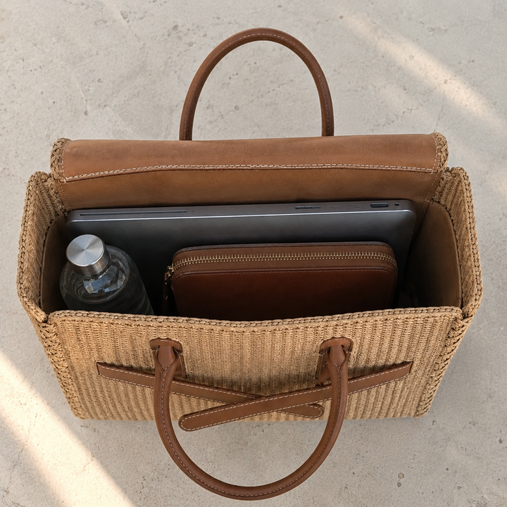 Velantra Straw Tote