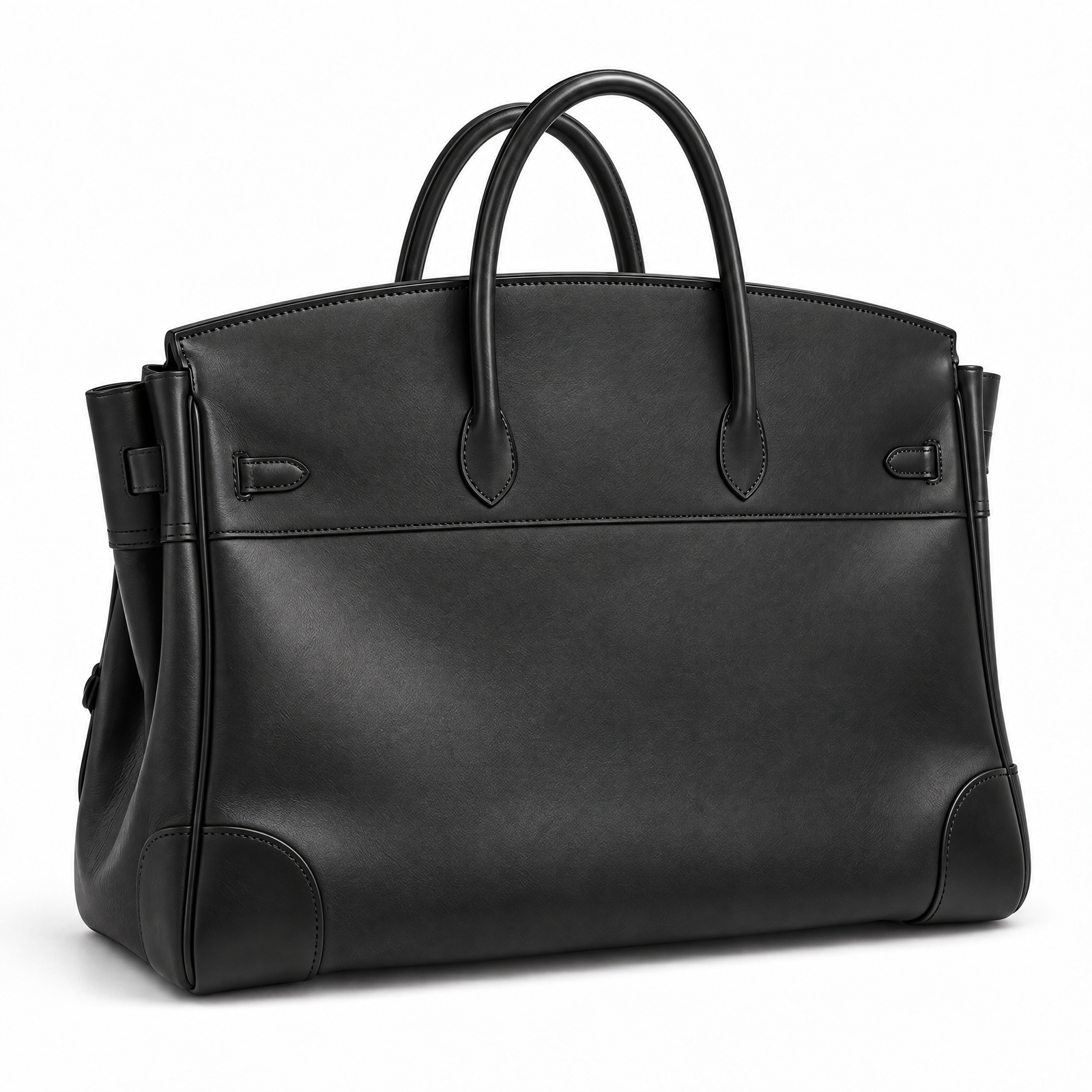 Eleanor Weekender in Black, rear view