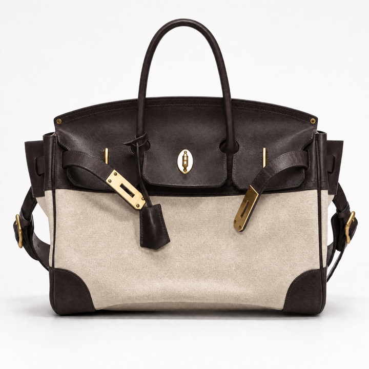 Velantra Weekender in Dark Chocolate, front view