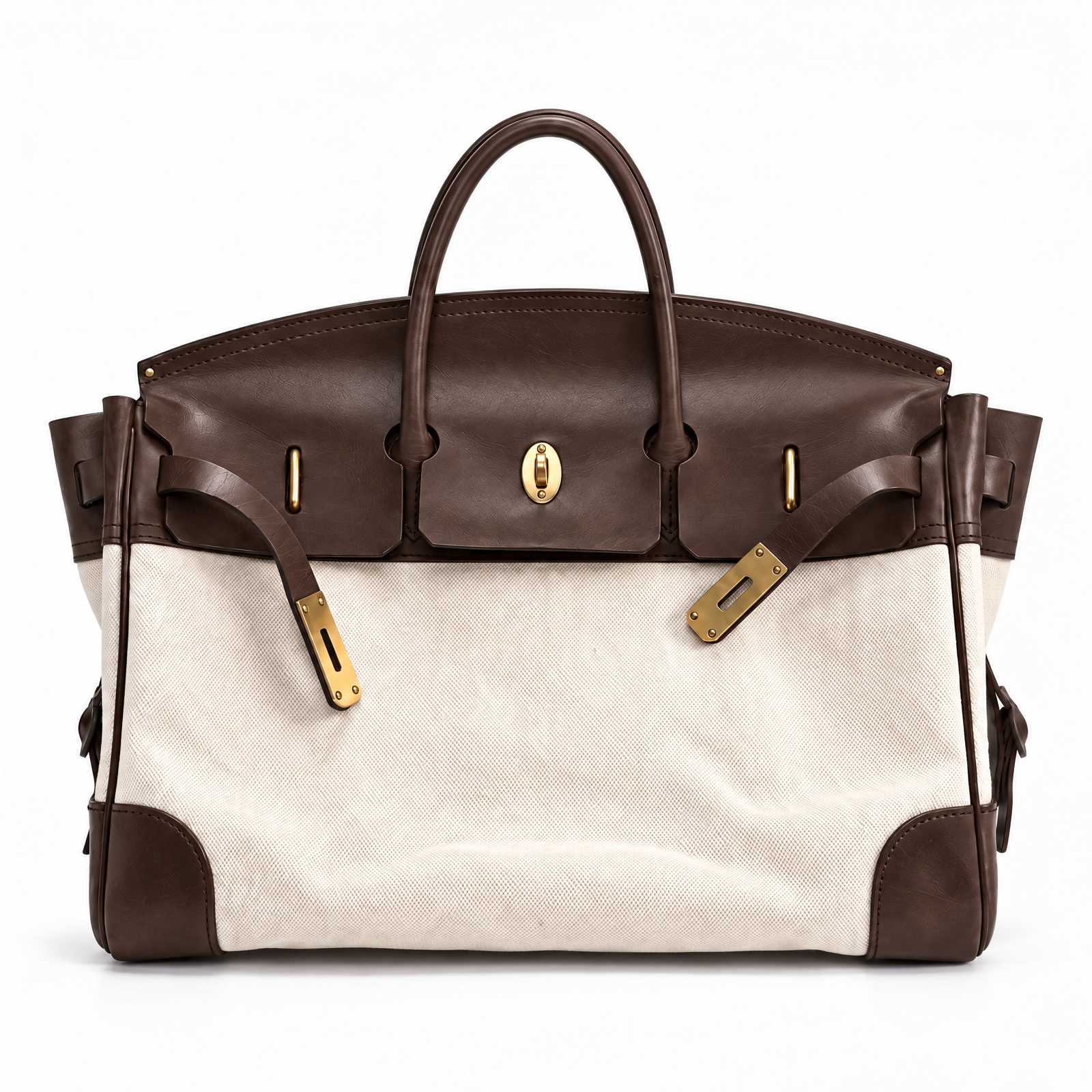 Eleanor Weekender in Espresso, front view