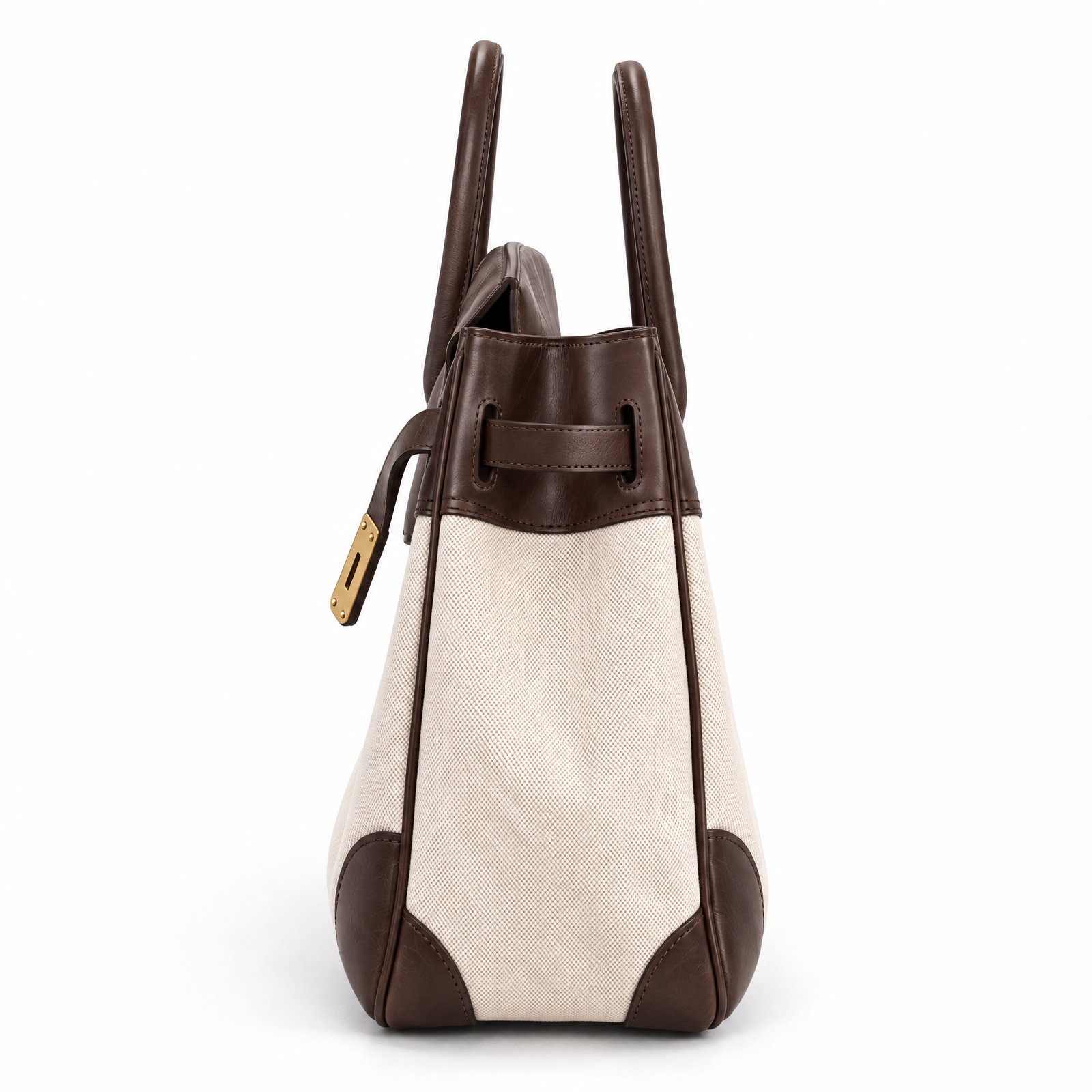 Eleanor Weekender in Espresso, side view