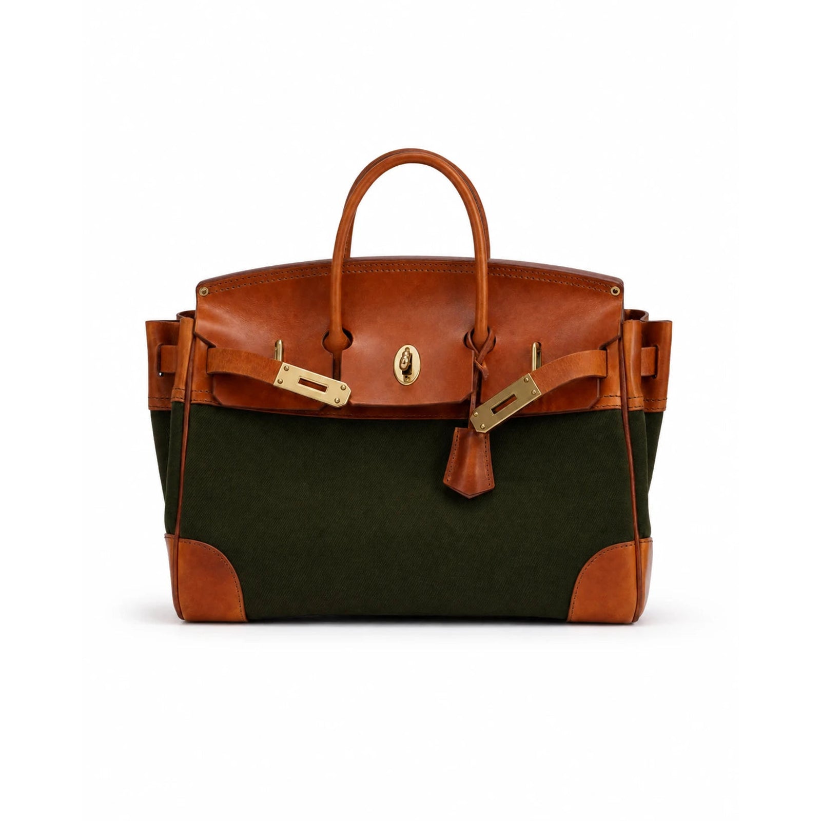 Velantra Weekender in Army Green, front view