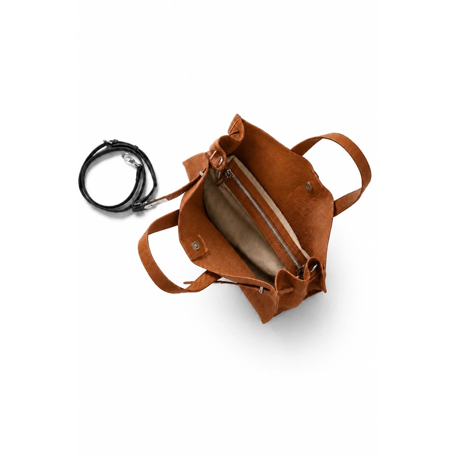 Velantra Margot Leather Tote - Brown Interior