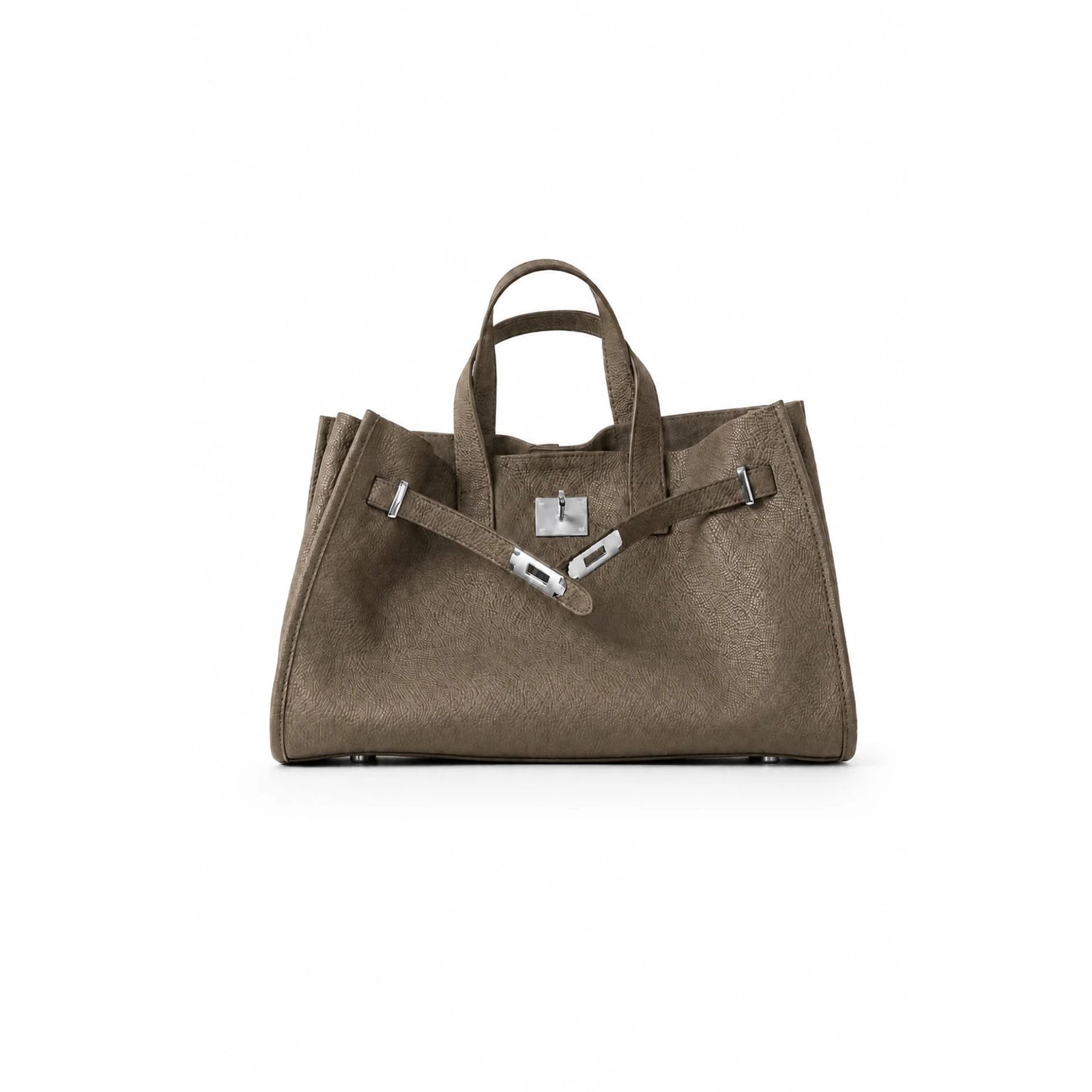 Velantra Margot Leather Tote - Coffee Brown Front